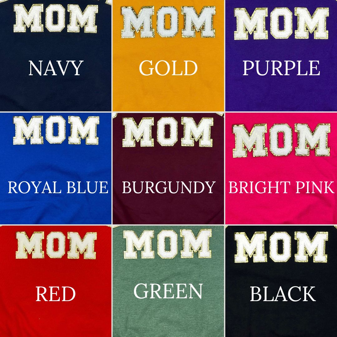 Football Mom Chenille Patch Sweatshirt