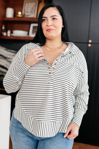 Striped Serendipity Pullover